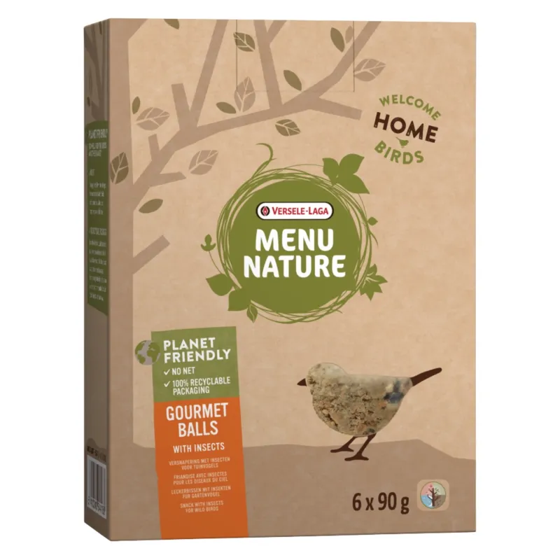 Menu Nature rasvapallid putukatega ilma võrguta 6tk 540g