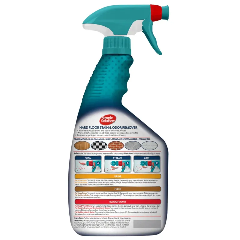 Simple Solution lõhna- ja plekieemaldi parketile 750ml