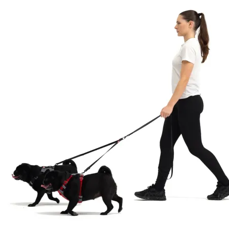 Ezydog Soft Touch Lite rihma jagaja 35-61cm must