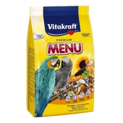 Vitakraft suurte papagoide täissööt Premium Menu 1kg