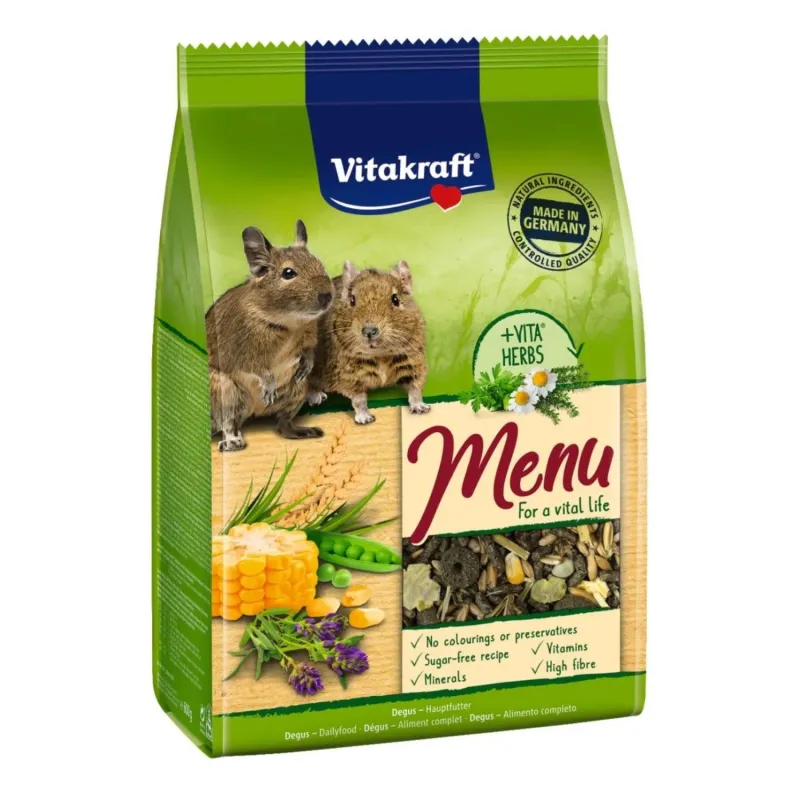 Vitakraft Deegu täissööt Menu Vital 600g