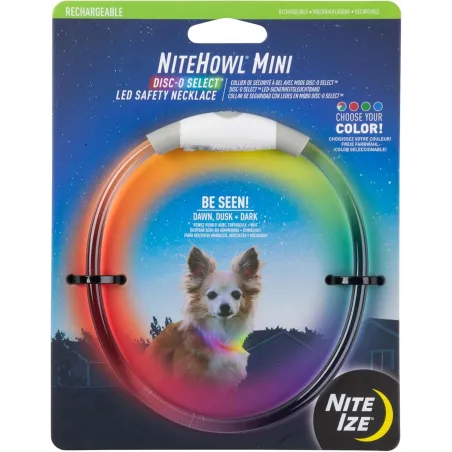 NiteHowl Mini Led DiscO helendav kaelavõru (laetav)