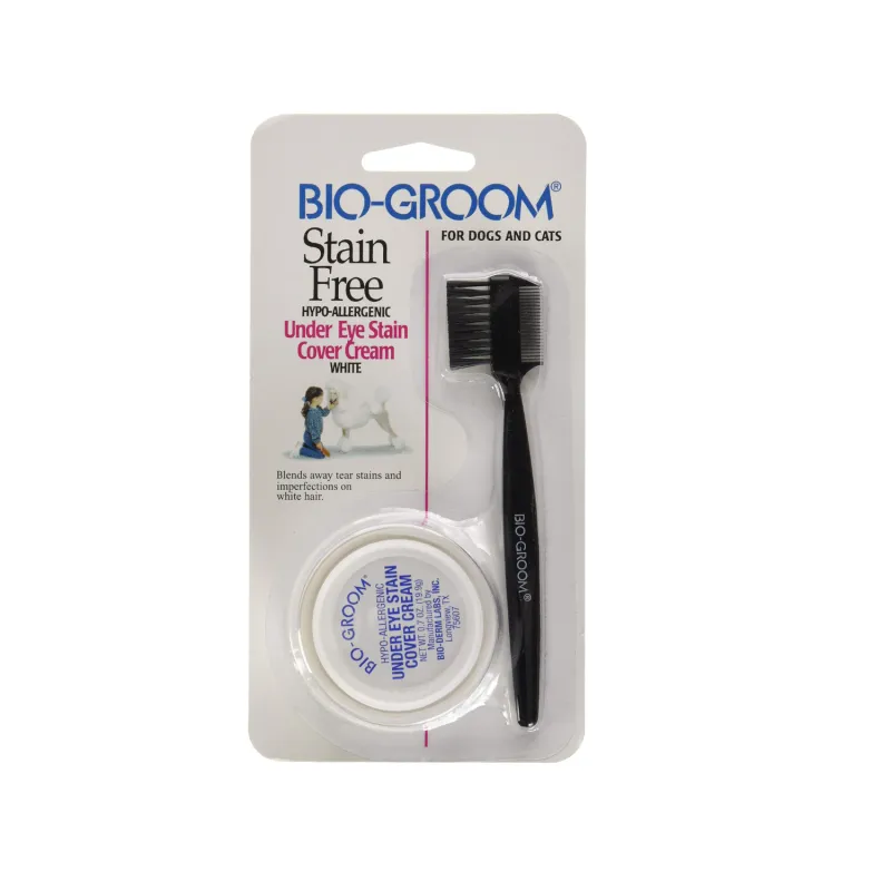 Bio-Groom silmaaluste plekkide katmiseks valgele koerale Stain Free Cream 21ml