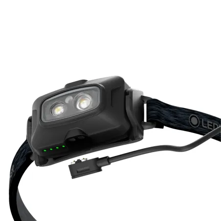 Pealamp otsaesise lamp Ledlenser HF4R must laetav
