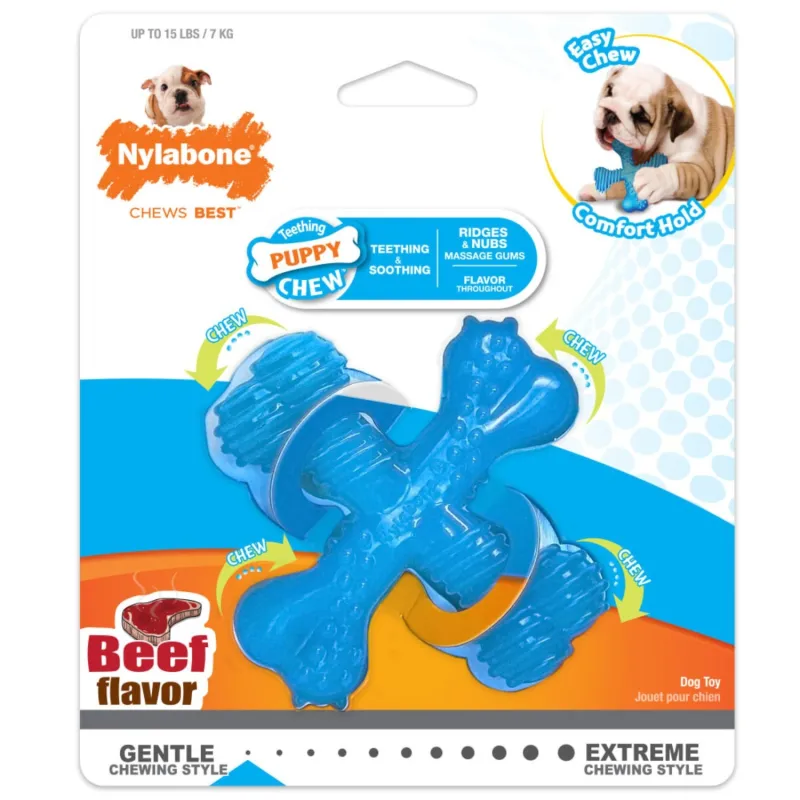 Nylabone XS närimismänguasi Power Chew X Bone beef