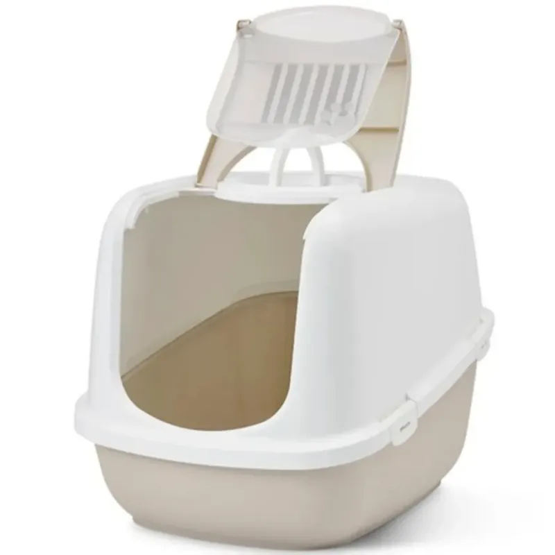 Savic suur kassi liivakast Nestor Jumbo 66x48x46cm valge/helepruun