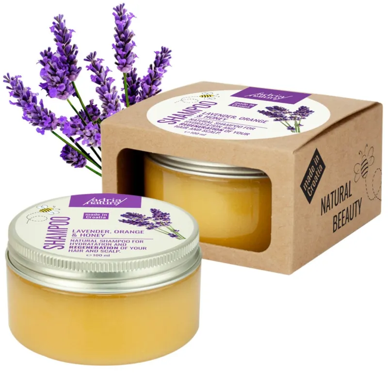 Adria natura meepõhine lavendli-apelsini kreem-šampoon 100ml