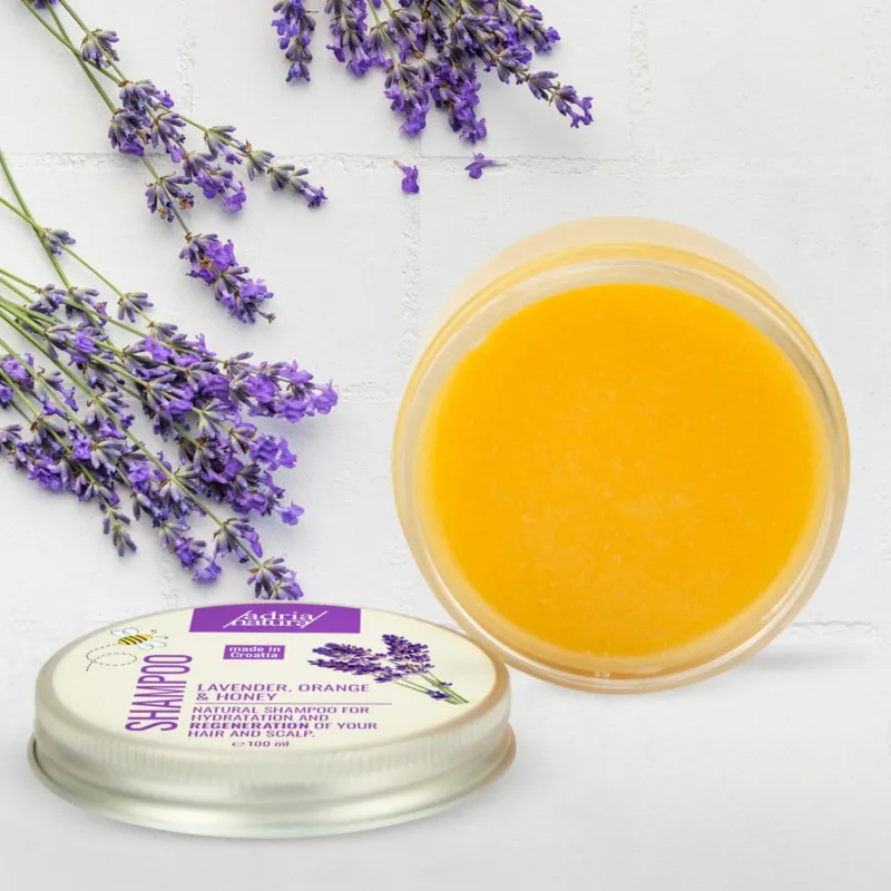 Adria natura meepõhine lavendli-apelsini kreem-šampoon 100ml