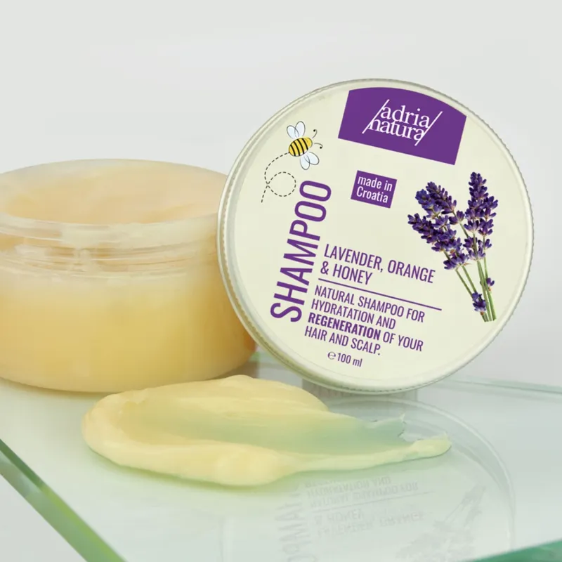Adria natura meepõhine lavendli-apelsini kreem-šampoon 100ml