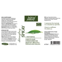 Adria natura palsam-sprei juuste hoolduseks ja lahtikammimiseks 50 ml