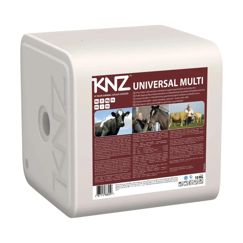 Lakukivi veistele, lammastele, hobustele KNZ Universal Multi 10kg