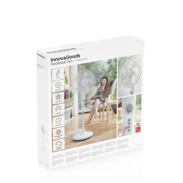 Pastatomas ventiliatorius InnovaGoods Freshinn Balta 45 W