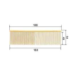 So Posh kamm Metal Comb Magnifique
