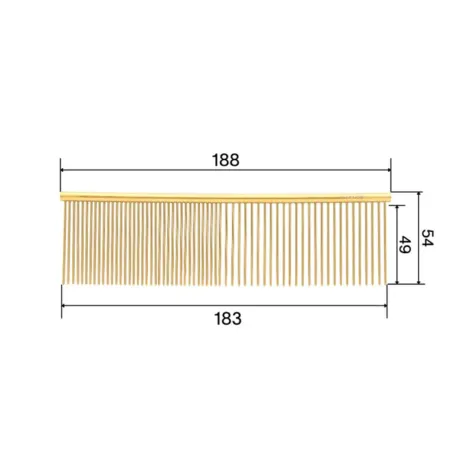 So Posh kamm Metal Comb Magnifique