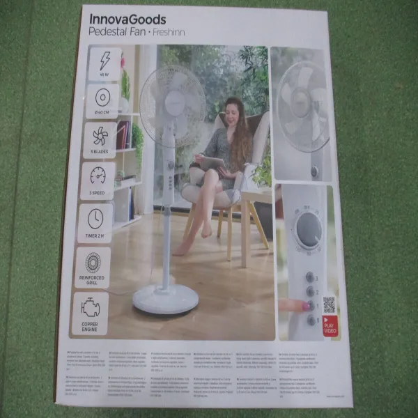 Pastatomas ventiliatorius InnovaGoods Freshinn Balta 45 W
