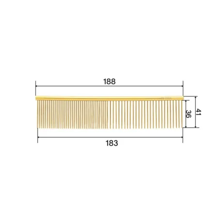 So Posh kamm Metal Comb Grande