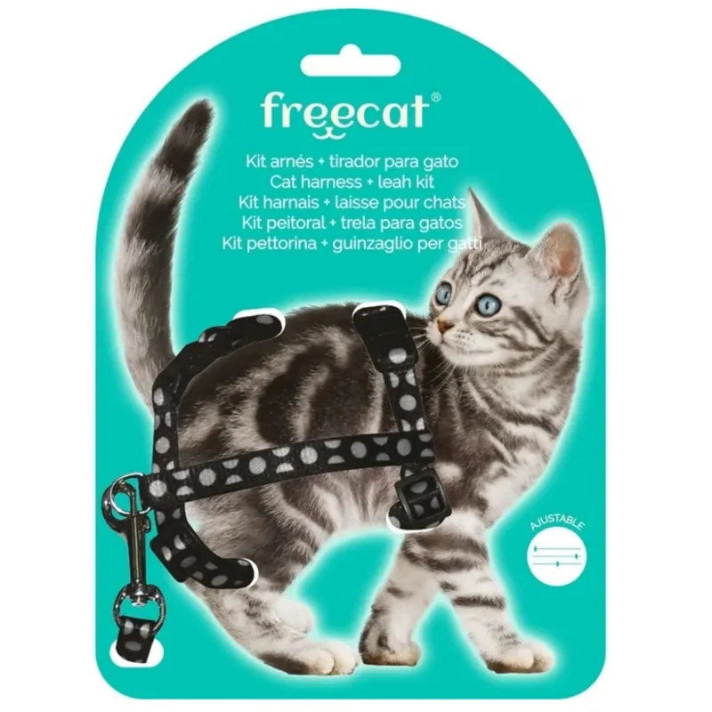 Freecat kassi traksid+jalutusrihm must