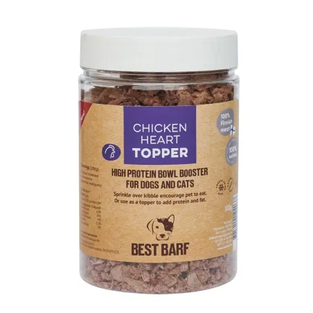 Best Barf külmkuivatatud maius kana südame topper 100g
