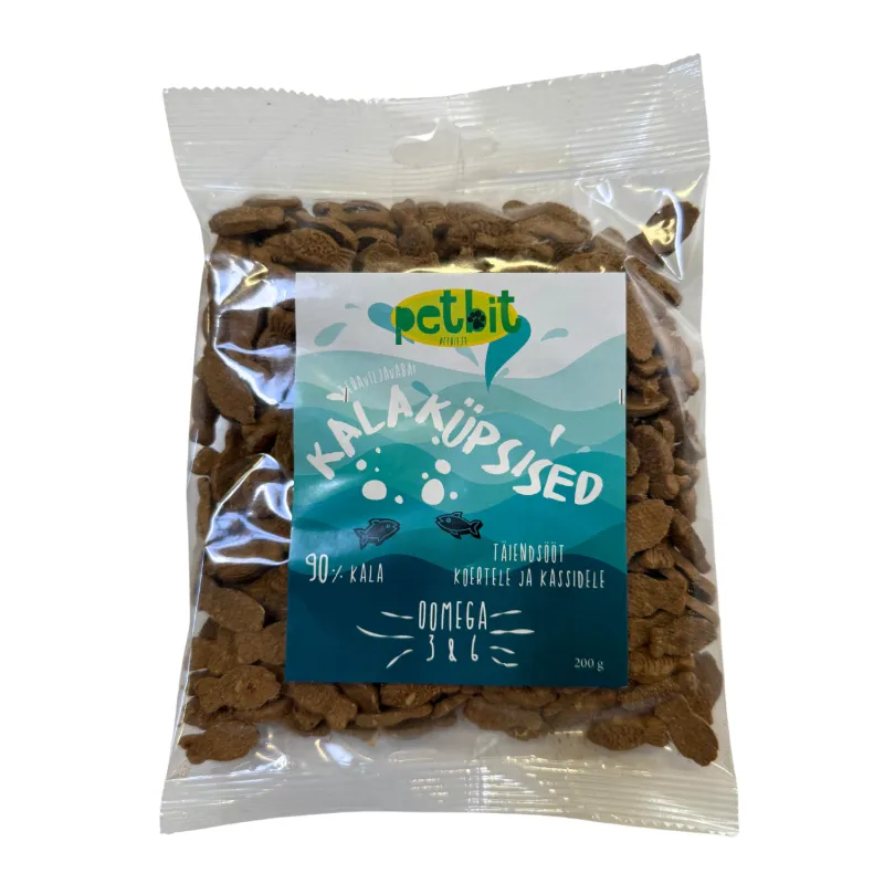 Pet Bit kalaküpsised väike kala 200g