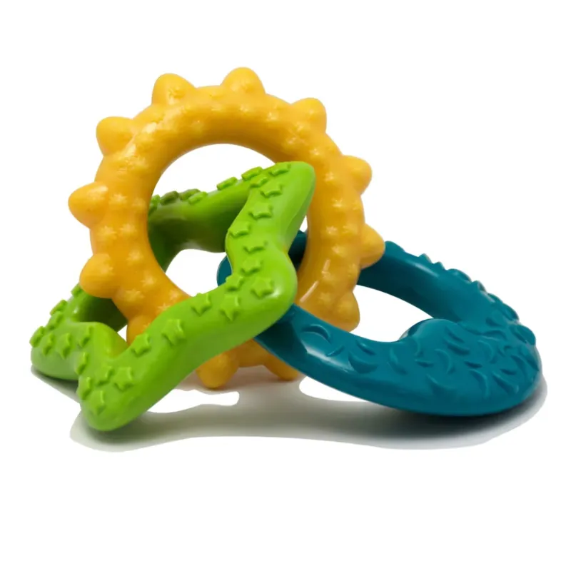 Nylabone närimisrõngas kutsikatele Puppy Teething Rings Bacon Extreme