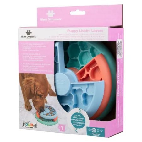 Nina Ottosson Arendav mänguasi ja aeglaselt söömise kauss kutsikatele Puppy Lickin’ Layers Tase 2