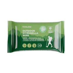 Tickless putukatõrjelapid inimesele WET WIPE Outdoor Citronella