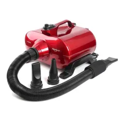 Shernbao Typhoon eriti võimas 3000 W kahemootoriline föön (150 l/s) punane