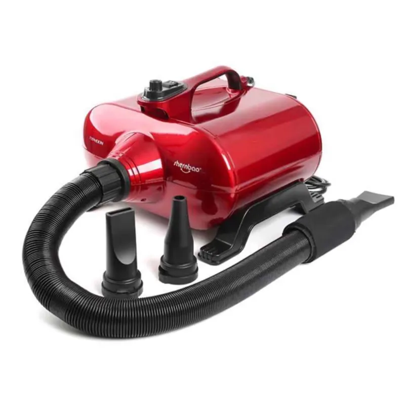Shernbao Typhoon eriti võimas 3000 W kahemootoriline föön (150 l/s) punane