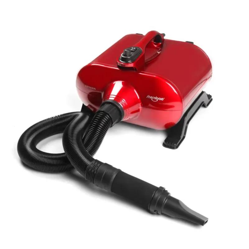 Shernbao Typhoon eriti võimas 3000 W kahemootoriline föön (150 l/s) punane
