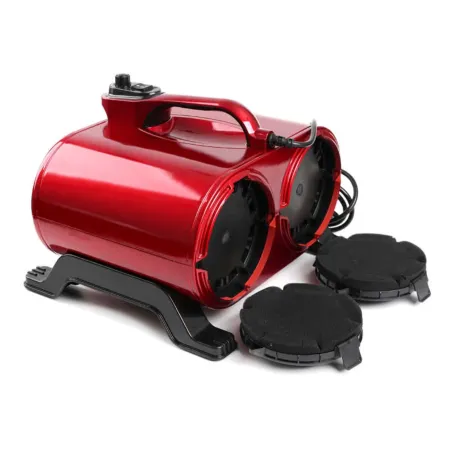 Shernbao Typhoon eriti võimas 3000 W kahemootoriline föön (150 l/s) punane