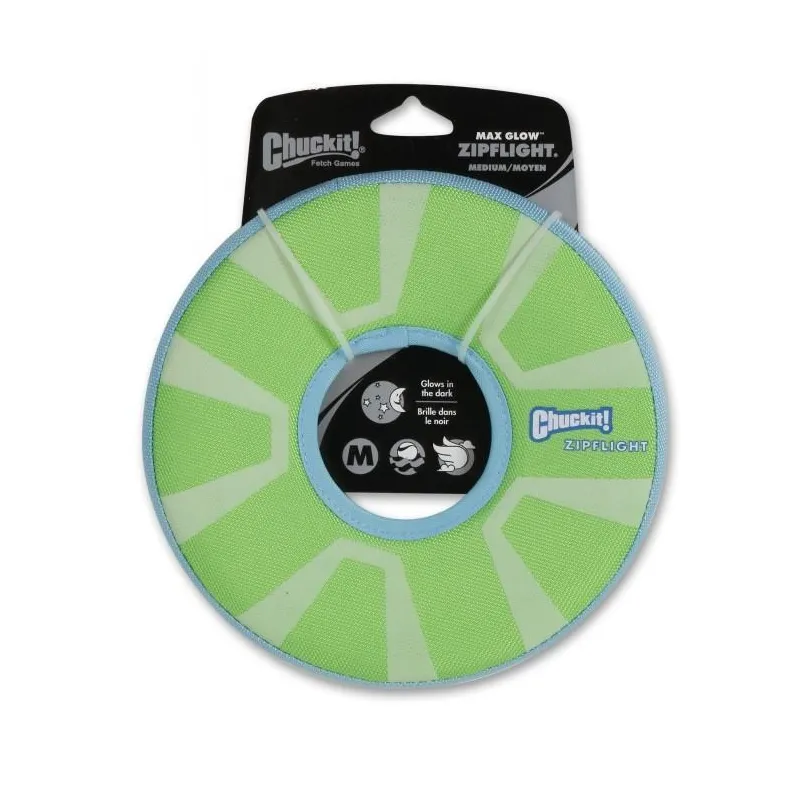 Chuckit! helendav lendav taldrik M Max Glow Zipflight