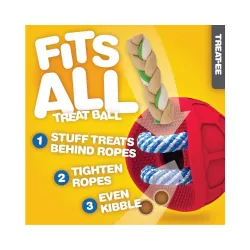 JW maiustega täidetav mänguasi Fits All Treat Ball