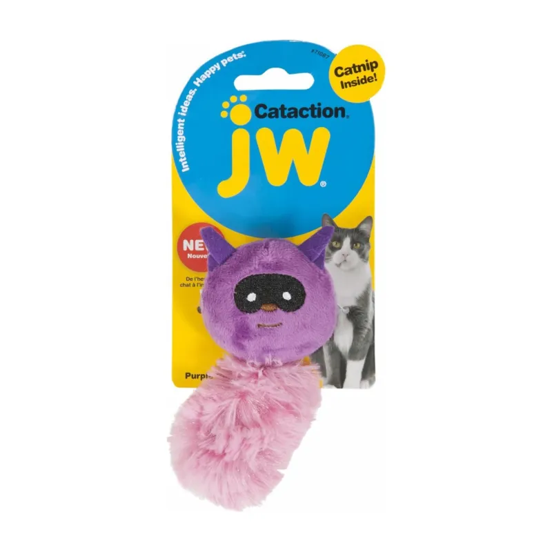 JW naistenõgesega kasside mänguasi lilla Cataction Catnip Raccoon