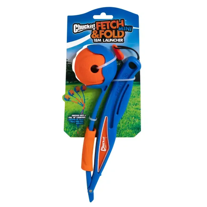 Chuckit! volditav palliheitja + pall Fetch & Fold Mini 18M Launcher