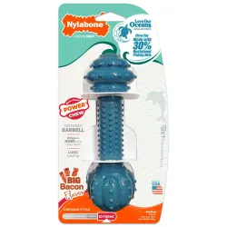 Nylabone närimise kont peekonimaitseline Power Chew Ocean Nylon Barbell Bacon M