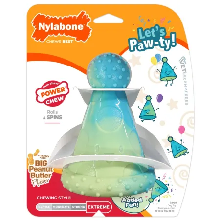 Nylabone närimismänguasi maapähklivõiga Power Chew Party Hat Peanut Butter L