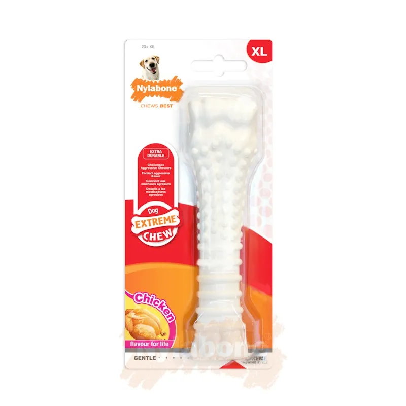 Nylabone närimiskont Power Chew Textured Bone Chicken XL