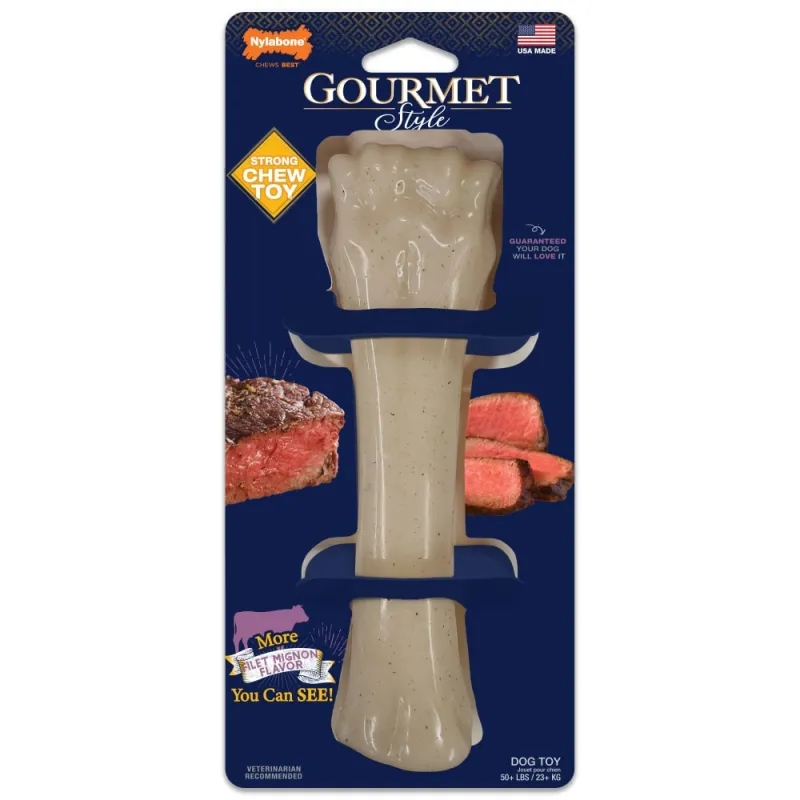 Nylabone närimise kont Gourmet Style Strong Chew Bone Filet Mignon Souper