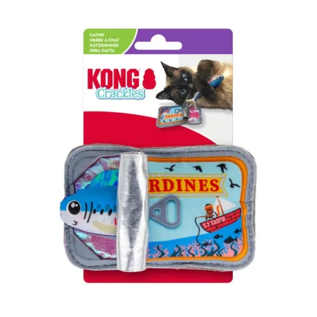 KONG pehme kassi mänguasi Crackles Sardiin