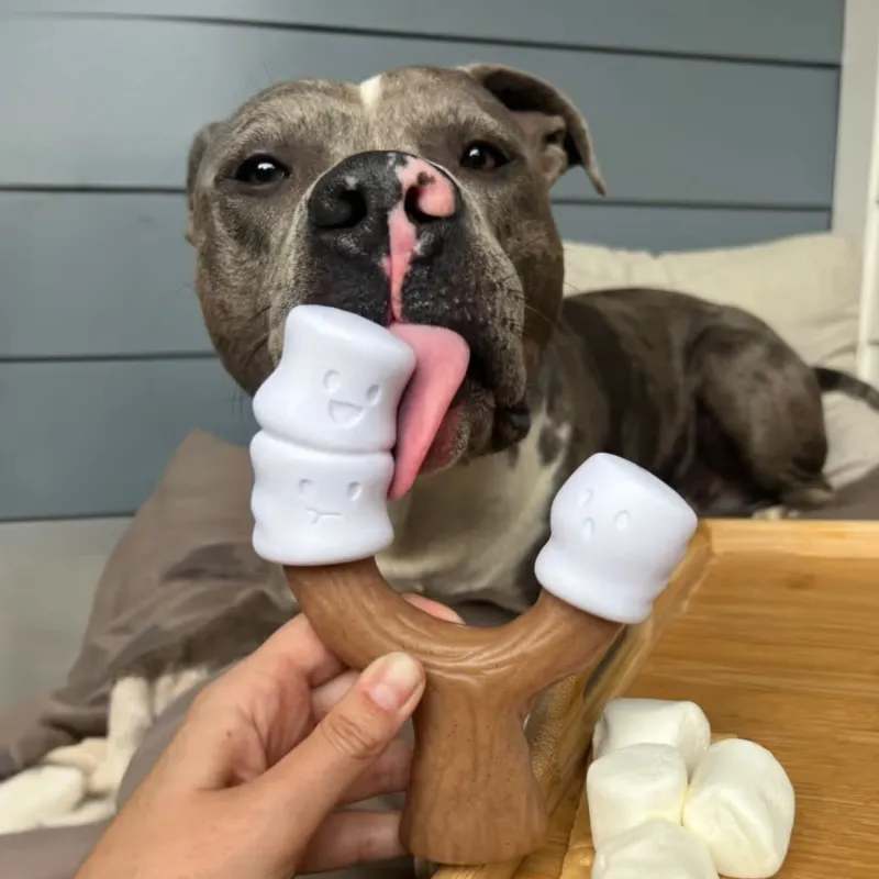 Nylabone Strong Chew pulk vahukommi ja maapähklivõi lõhnaga Marshmallow Stick