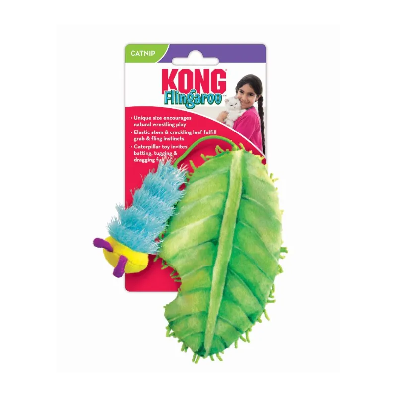 KONG kassi mänguasi Flingaroo Caterpillar