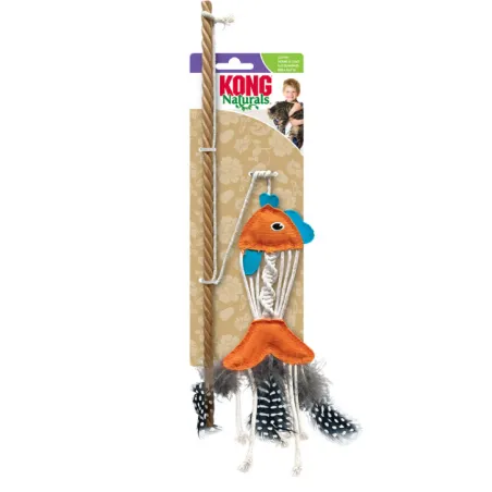 KONG õngega kassi mänguasi Naturals Teaser Fish