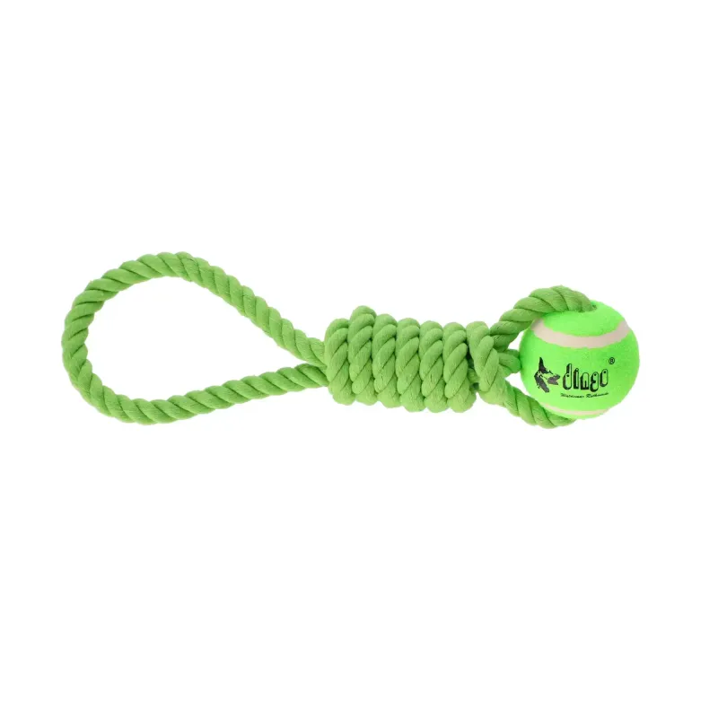 Dingo nööriga pallFresh Tennis Dog Ball+ Handle