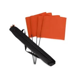 Firedog ruudu lipp oranž 1 tk ja 4 tk