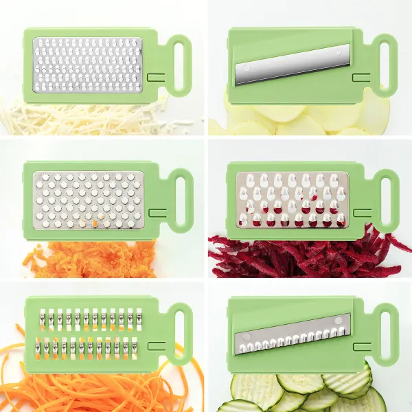 6-in-1 taitettava mandoliiniraastin Choppie InnovaGoods IG814854 Ruostumaton teräs (Kunnostetut Tuotteet B)