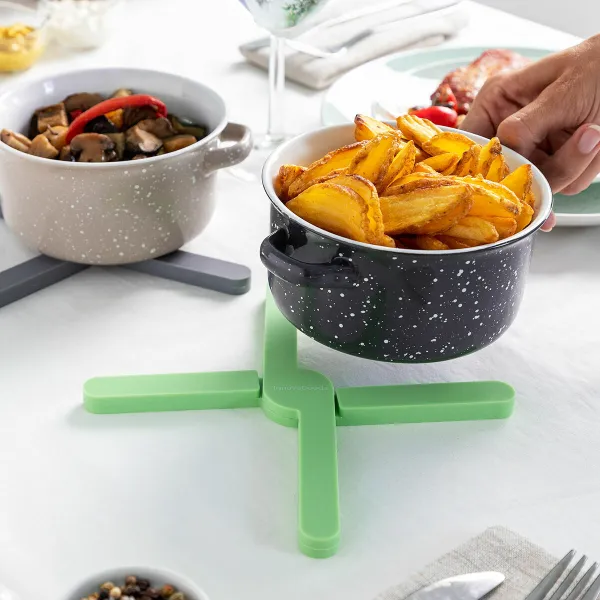 Erilliset Taittuvat Silikoniset Pannunaluset Folvet InnovaGoods 2 osaa