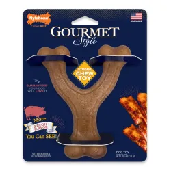 Nylabone närimismänguasi Gourmet Style Strong Chew Wishbone Bacon