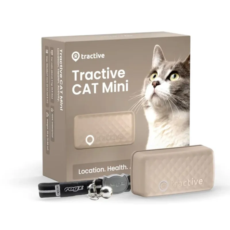 Tractive GPS CAT positsioneerimisseade kassidele ja väikestele koertele kaelarihmaga