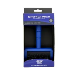 Pehmete või tugevate piidega Show Tech kraas Tuffer Than Tangles Long Medium Slicker Brush