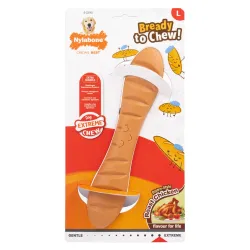 Nylabone kõva kanamaitseline närimismänguasi Extreme Chew Baguette